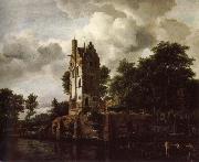 Jacob van Ruisdael Reconstruction of the ruins of the Manor Kostverloren china oil painting reproduction